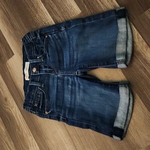 Levi's Adjustable Waist Bermuda Denim Shorts Size 5  Rare Length